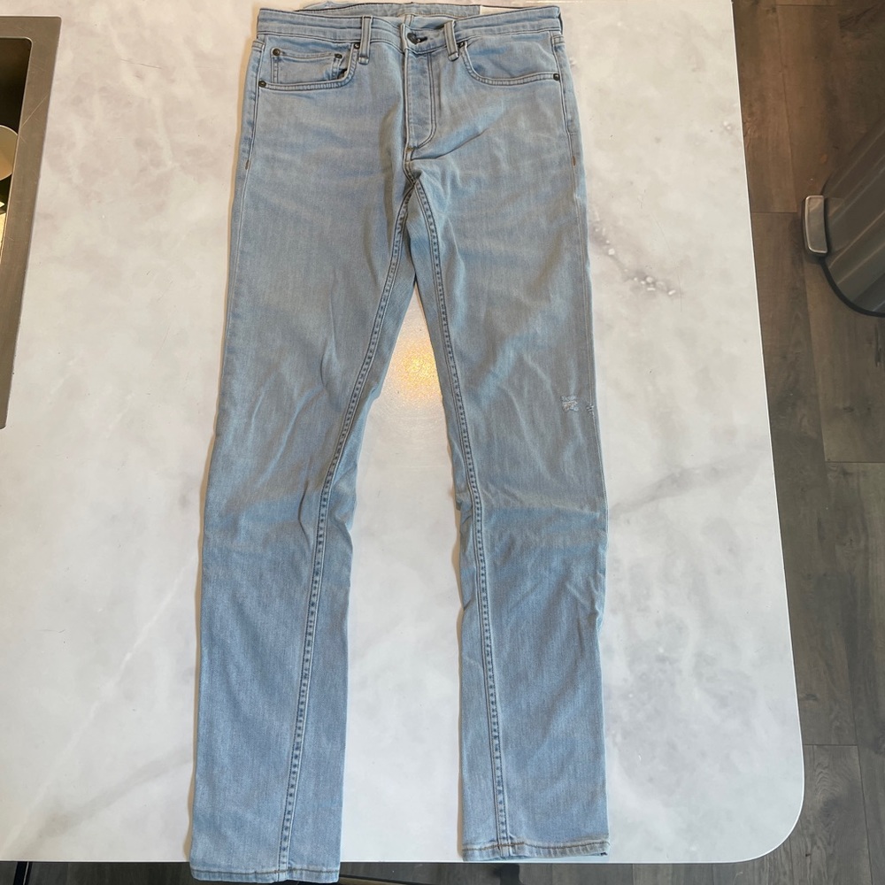 rag & bone Fit 1 Light Wash Denim Skinny Jeans Size 30 Lightly Worn